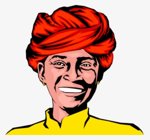 Transparent Man Face Png - Indian Man Face Clipart, Png Download, Transparent PNG
