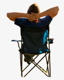 People Sitting On Camp Chair Png, Transparent Png, Transparent PNG