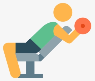 This Is An Image Of A Person Sitting In A Chair That - Exercise In Gym Icon, HD Png Download, Transparent PNG