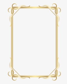 Frame Bordergold Png - Transparent Gold Page Border, Png Download, Transparent PNG