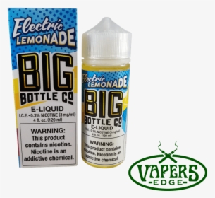 Electric Lemonade By Big Bottle Co Eliquid *clearance* - Bottle, HD Png Download, Transparent PNG