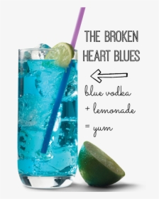 Just Two Ingredients To Make This Delicious Blue Vodka - Blue Vodka Cocktails, HD Png Download, Transparent PNG