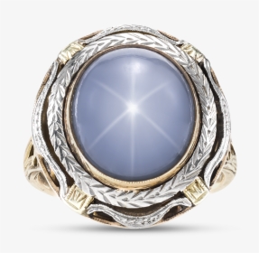 Star Sapphire Cabochon Ring, - Ring, HD Png Download, Transparent PNG