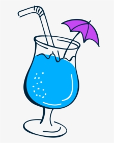 Cocktail Clipart Blue Lagoon - Blue Lagoon Clip Art, HD Png Download, Transparent PNG