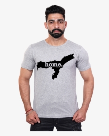 Assam State Map Home T Shirt Online Shopping India - Love Kashmir T Shirts, HD Png Download, Transparent PNG