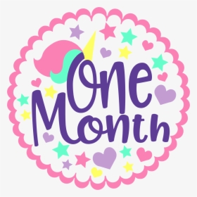 Happy Birthday Svg, Birthday Svg, Birthday Clip Art, - First Month Happy 1st Month Baby, HD Png Download, Transparent PNG