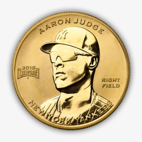Newyorkyankees Aaronjudge Gold Shadow - Aaron Judge Baseball Treasure Coin, HD Png Download, Transparent PNG
