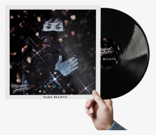 Mj Albumcover Vinyl Record Cover Mockup Psd Template - Michael Jackson Make Believe, HD Png Download, Transparent PNG