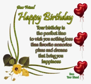 Happy Birthday English Poetry, HD Png Download, Transparent PNG