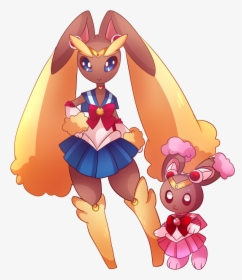 Scorbunny And Buneary, HD Png Download, Transparent PNG