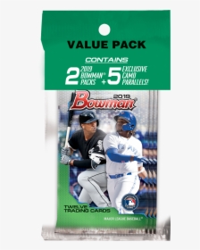 2019 Topps Bowman Baseball Value Pack 5 Exclusive Parallel - 2019 Bowman Hobby Box, HD Png Download, Transparent PNG