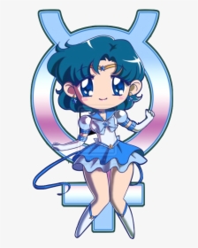 Eternal Sailor Mercury Sailor Mercury Pinterest Sailor - Sailor Mercury Chibi Png, Transparent Png, Transparent PNG