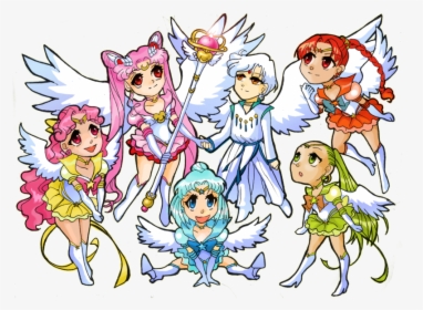 Transparent Sailor Moon Chibi Png - Chibiusa And Helios Chibi, Png Download, Transparent PNG