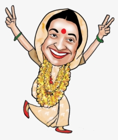Transparent Caricature Png - Caricature Of Indira Gandhi, Png Download, Transparent PNG