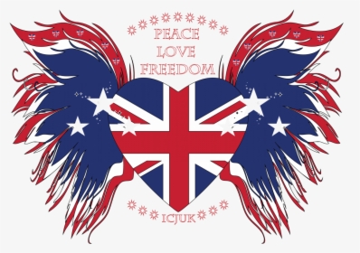 Union Jack Heart, HD Png Download, Transparent PNG