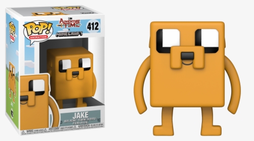 Pop Figure Adventure Time Minecraft Jake - Funko Pop Jake Minecraft, HD Png Download, Transparent PNG