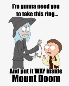 Rick And Morty Lotr, HD Png Download, Transparent PNG