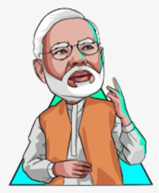 Modi Cartoon Png - Cartoon Modi, Transparent Png, Transparent PNG