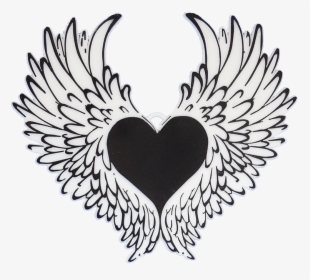White Wings Png - Heart With Wings Tattoo Designs, Transparent Png, Transparent PNG