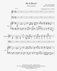 Transparent He Is Risen Png - Sheet Music, Png Download, Transparent PNG