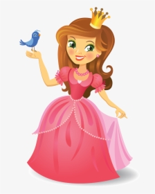Cartoon Princess Images - Happy Birthday For A Little Girl, HD Png Download, Transparent PNG