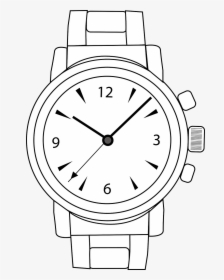 Watch Black And White Clipart, HD Png Download, Transparent PNG