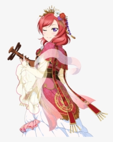 Goddess Maki, Maki With Goddess Look Like Outfit - Love Live Niko Cards Transparent, HD Png Download, Transparent PNG
