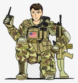 Soldier Police Uniform Clipart Cartoon Army Transparent - Daniel Recker, HD Png Download, Transparent PNG