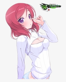 Sweater Turtleneck Anime Girl, HD Png Download, Transparent PNG