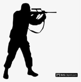 Soldier Clip Art Icon And Clipart Transparent Png - Soldier Silhouette, Png Download, Transparent PNG