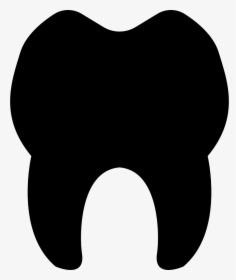 Teeth Silhouette - Tooth Silhouette Png, Transparent Png, Transparent PNG