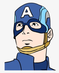 How To Draw Captain America - Draw Captain America Easy, HD Png Download, Transparent PNG