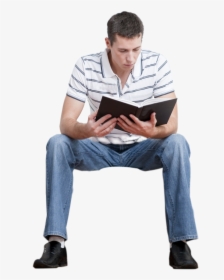 Transparent People Reading Png - People Sitting Png, Png Download, Transparent PNG