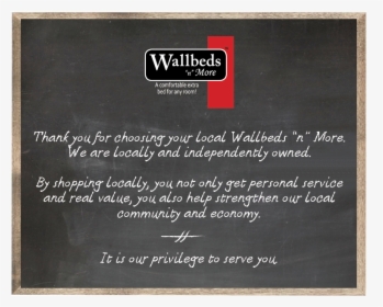 Shop Local With Wallbeds N - Commemorative Plaque, HD Png Download, Transparent PNG
