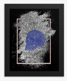 Glitter Skull Framed Poster - Picture Frame, HD Png Download, Transparent PNG