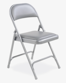 Folding Chair Png Transparent - Gray Plastic Folding Chair, Png Download, Transparent PNG