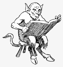 Clip Arts Related To - Demon Reading A Book, HD Png Download, Transparent PNG