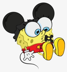 Clipart Halloween Mickey - Baby Spongebob Mickey Mouse, HD Png Download, Transparent PNG