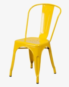 Metal Yellow Chair - Yellow Chair, HD Png Download, Transparent PNG