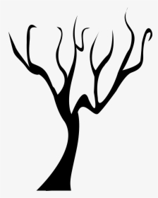 Forest, Tree Dead Tree Branch Black Winter Bare Si - Tree Branch Png Clipart, Transparent Png, Transparent PNG