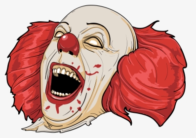 Clown Clipart Mouth - Evil Clown Clip Art, HD Png Download, Transparent PNG