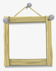 Wood Frame With Nails Png, Transparent Png, Transparent PNG