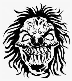 Front Production Ready Artwork - Evil Clown Black And White, HD Png Download, Transparent PNG