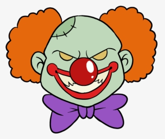 How To Draw Scary Clown - Scary Clown Easy Drawing, HD Png Download, Transparent PNG