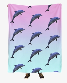 Dolphinz Blanket Vapor95 Vaporwave Art, Rave Outfits, - Common Bottlenose Dolphin, HD Png Download, Transparent PNG