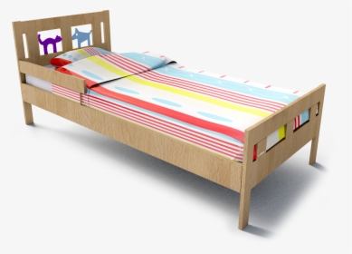 Kritter Bed Frame And Guard Rail3d View   Class Mw - Toddler Bed Png, Transparent Png, Transparent PNG
