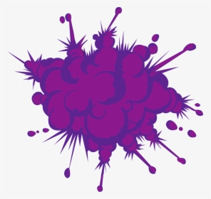 Cartoon Purple Explosion , Png Download - Gambar Kartun Kembang Api, Transparent Png, Transparent PNG