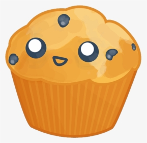 Muffin Cute Kawaii Chocolate Blueberry Freetoedit - Cute Blueberry Muffin, HD Png Download, Transparent PNG