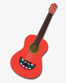 Clip Art Guitar Cartoon Images - Transparent Background Guitar Cartoon Png, Png Download, Transparent PNG