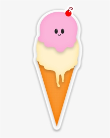 Icecream Ice Cream Dessert - Dibujos Kawaii, HD Png Download, Transparent PNG
